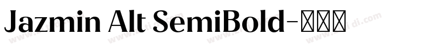 Jazmin Alt SemiBold字体转换